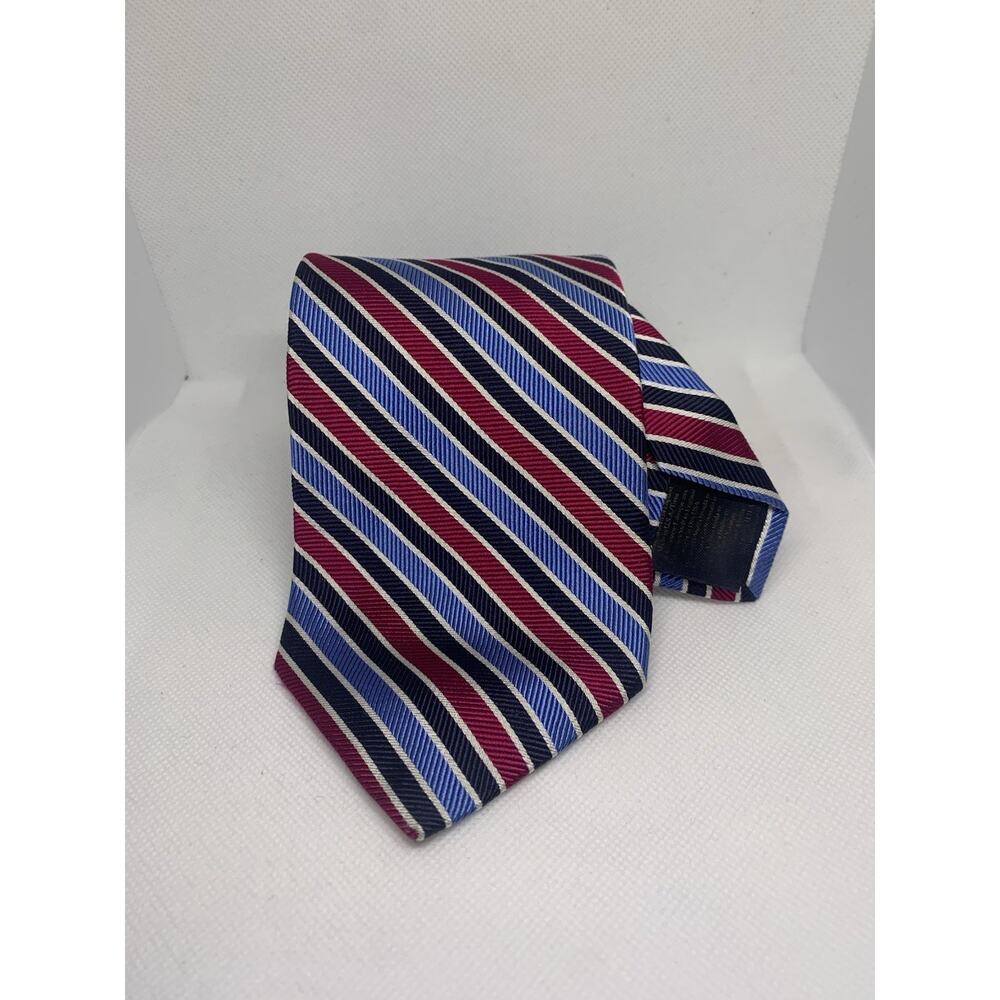 Brooks Brothers Makers and Merchants Repp Tie Red And Blue Striped